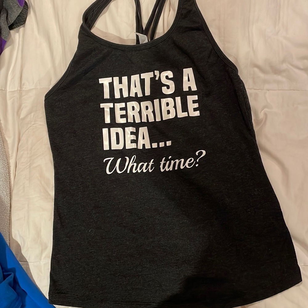 Funny Workout tank size M